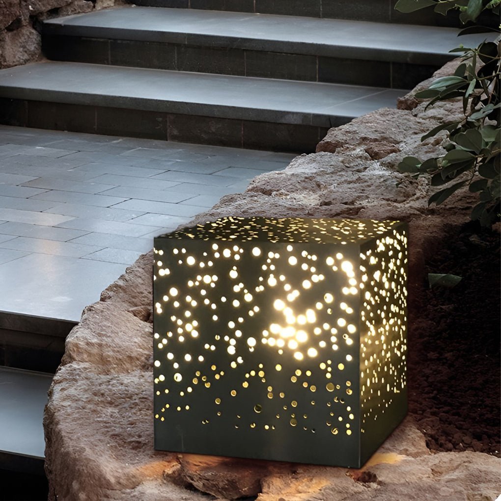 Square LED Outdoor Post Lights Pillar Light Deck Post Lights Garden Lights-Lighom