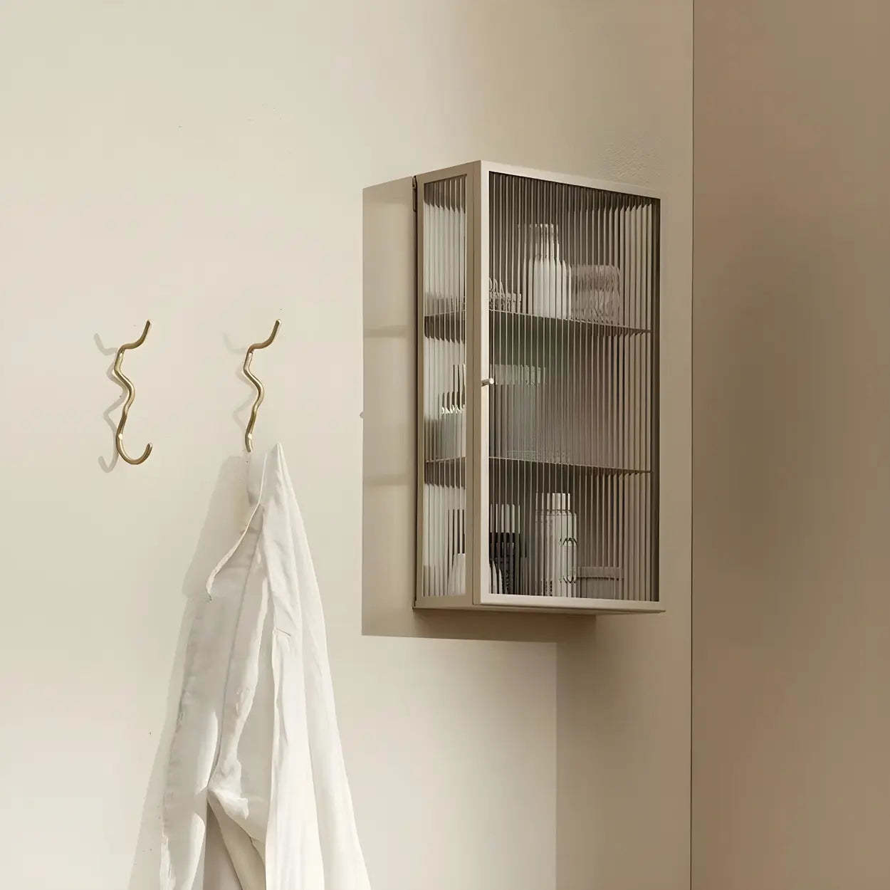 Modern storage square metal wood concrete wine cabinets