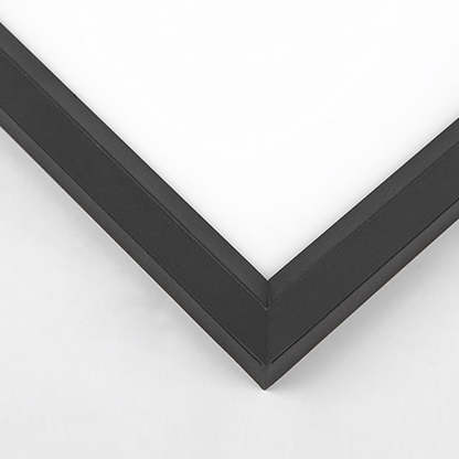 Square Modern Brown Frame Dimmable Flush Mount