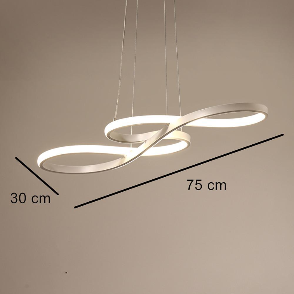 Sputnik Wave Design Semi Flush Chandeliers Metal Silica Gel Ceiling Lights-Lighom