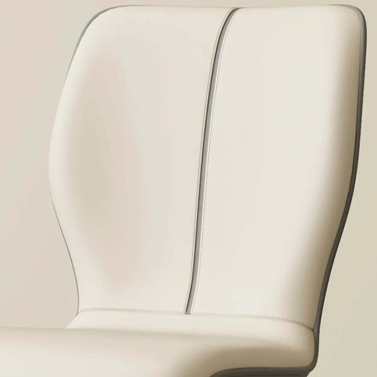 Stackable PU Leather Dining Chair with Metal Legs