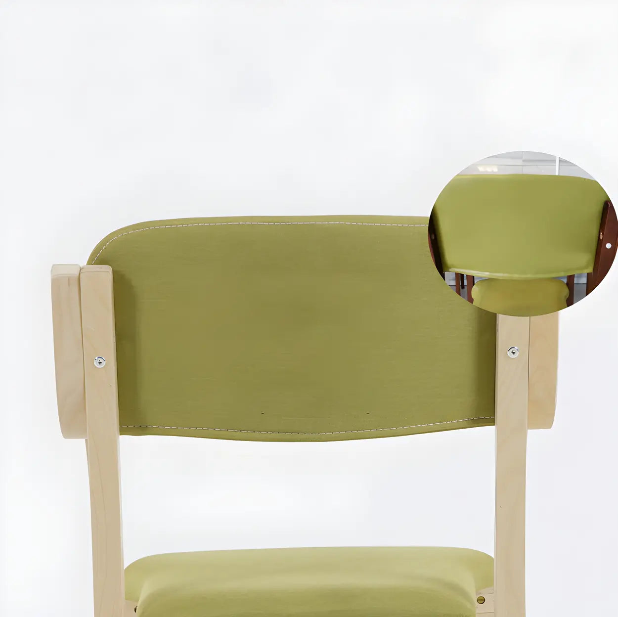 Stackable Upholstered Birch Dining Arm Chair