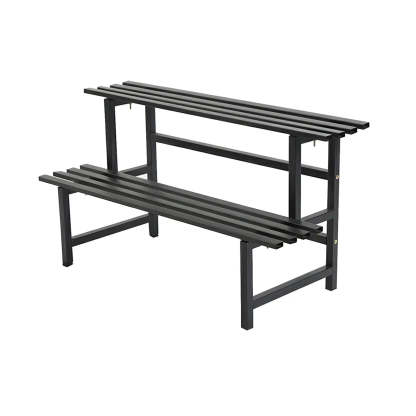 Black Metal Multi-Tier Plant Rack