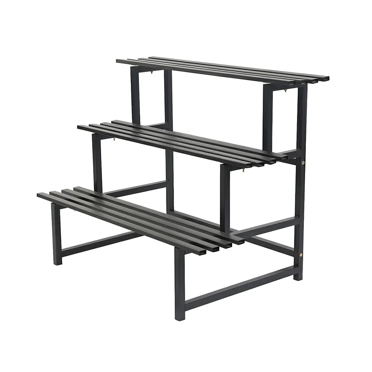 Black Metal Multi-Tier Plant Rack