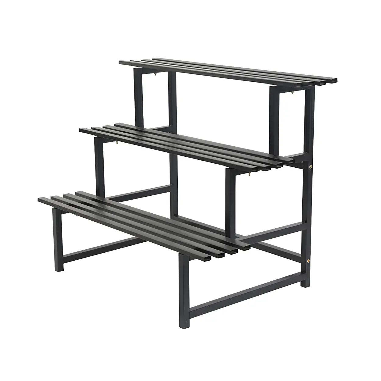 Black Metal Multi-Tier Plant Rack
