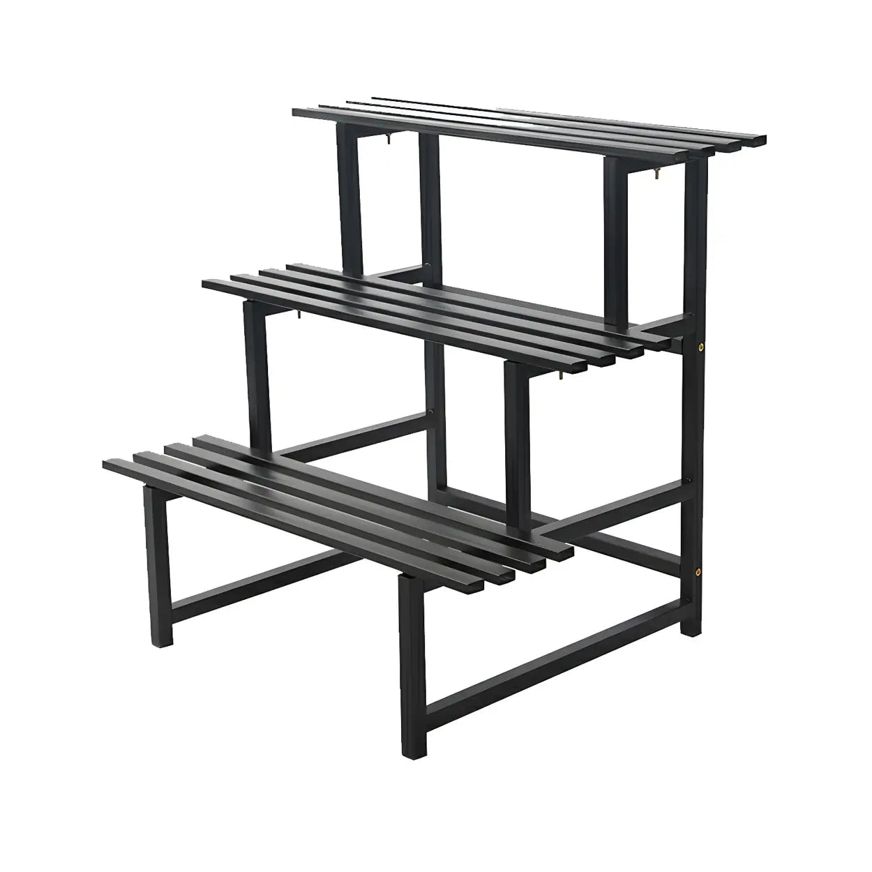 Black Metal Multi-Tier Plant Rack