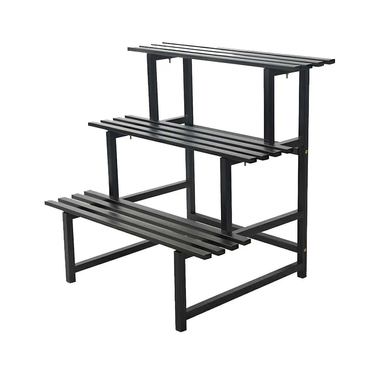 Black Metal Multi-Tier Plant Rack