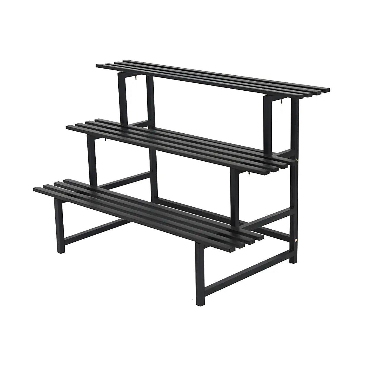 Black Metal Multi-Tier Plant Rack