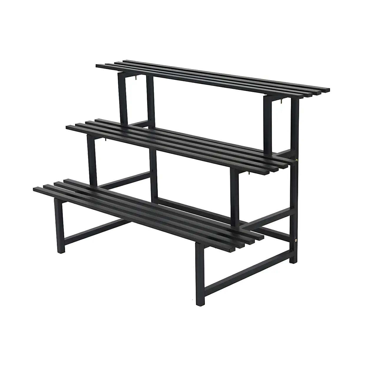 Black Metal Multi-Tier Plant Rack