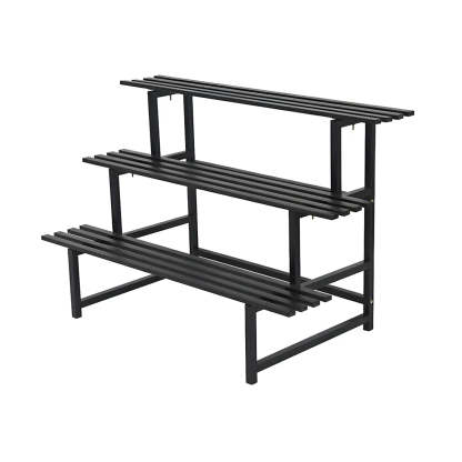 Black Metal Multi-Tier Plant Rack