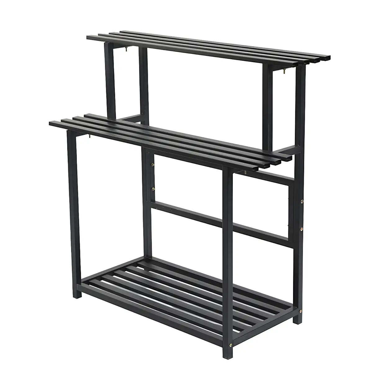 Black Metal Multi-Tier Plant Rack