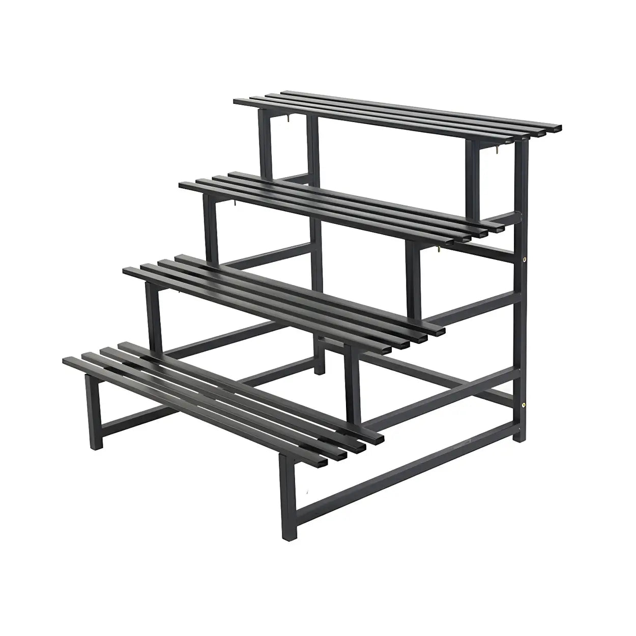 Black Metal Multi-Tier Plant Rack