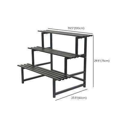 Black Metal Multi-Tier Plant Rack