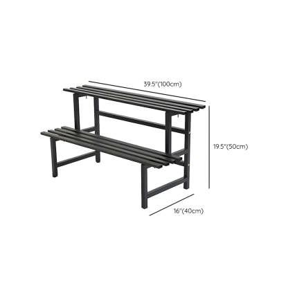 Black Metal Multi-Tier Plant Rack
