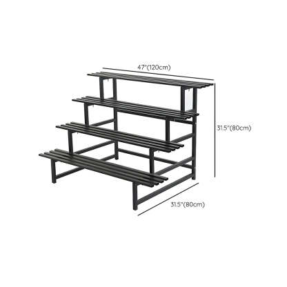 Black Metal Multi-Tier Plant Rack