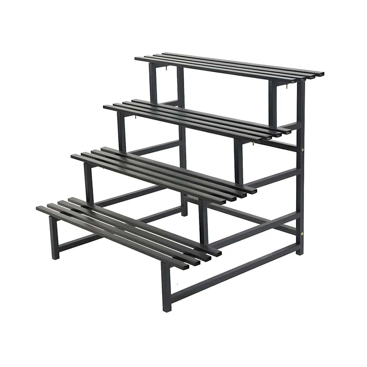 Black Metal Multi-Tier Plant Rack