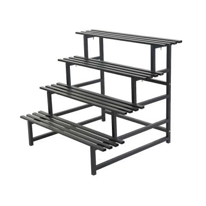 Black Metal Multi-Tier Plant Rack