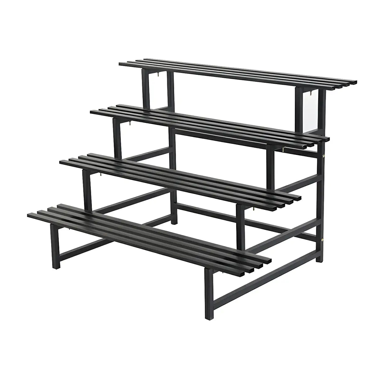 Black Metal Multi-Tier Plant Rack