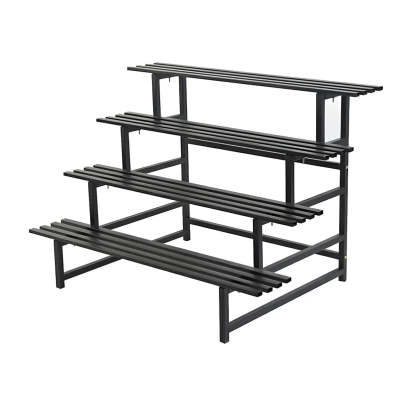 Black Metal Multi-Tier Plant Rack