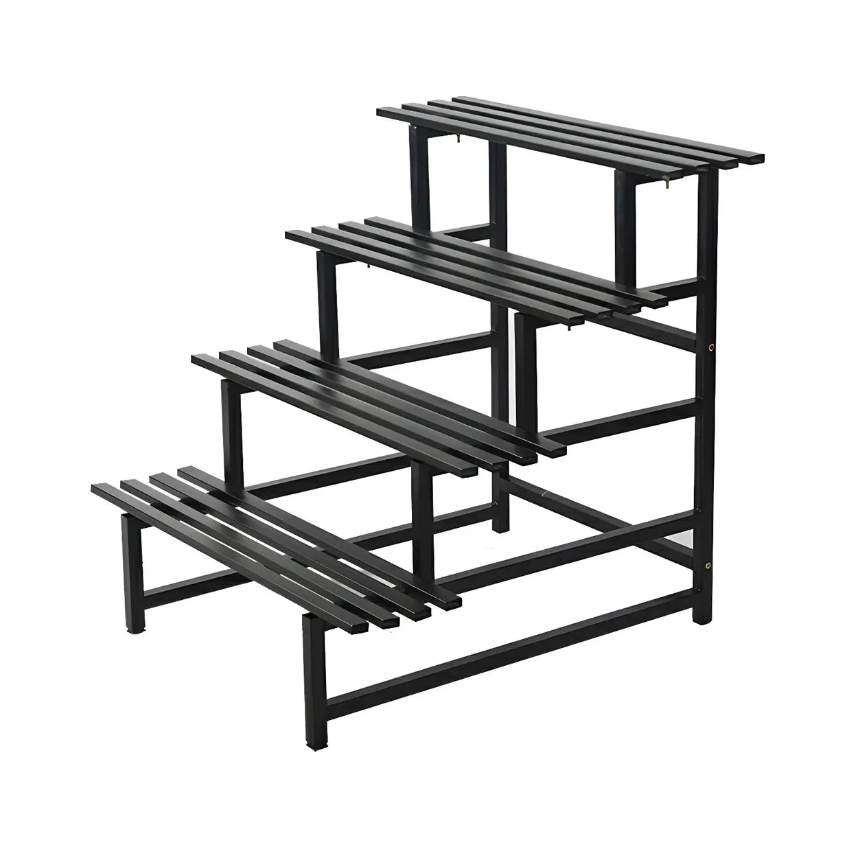 Black Metal Multi-Tier Plant Rack