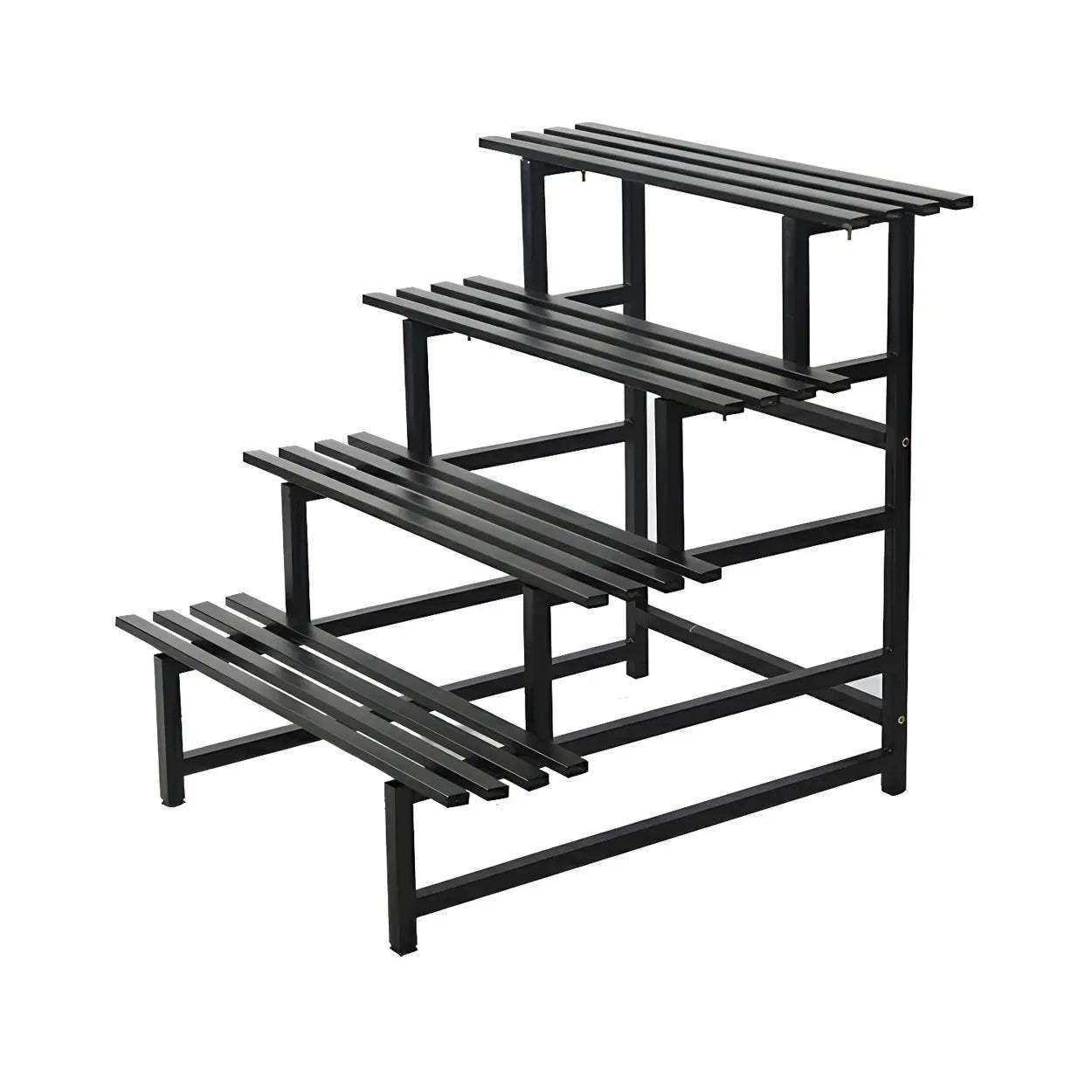 Black Metal Multi-Tier Plant Rack