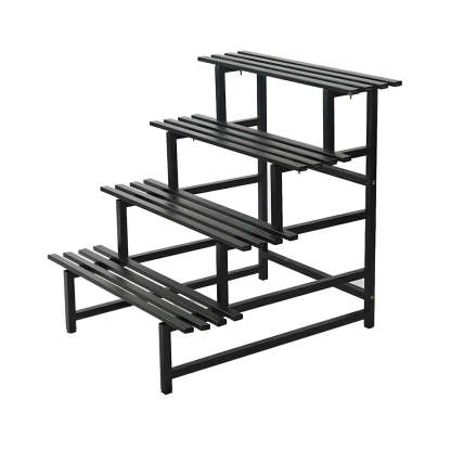 Black Metal Multi-Tier Plant Rack