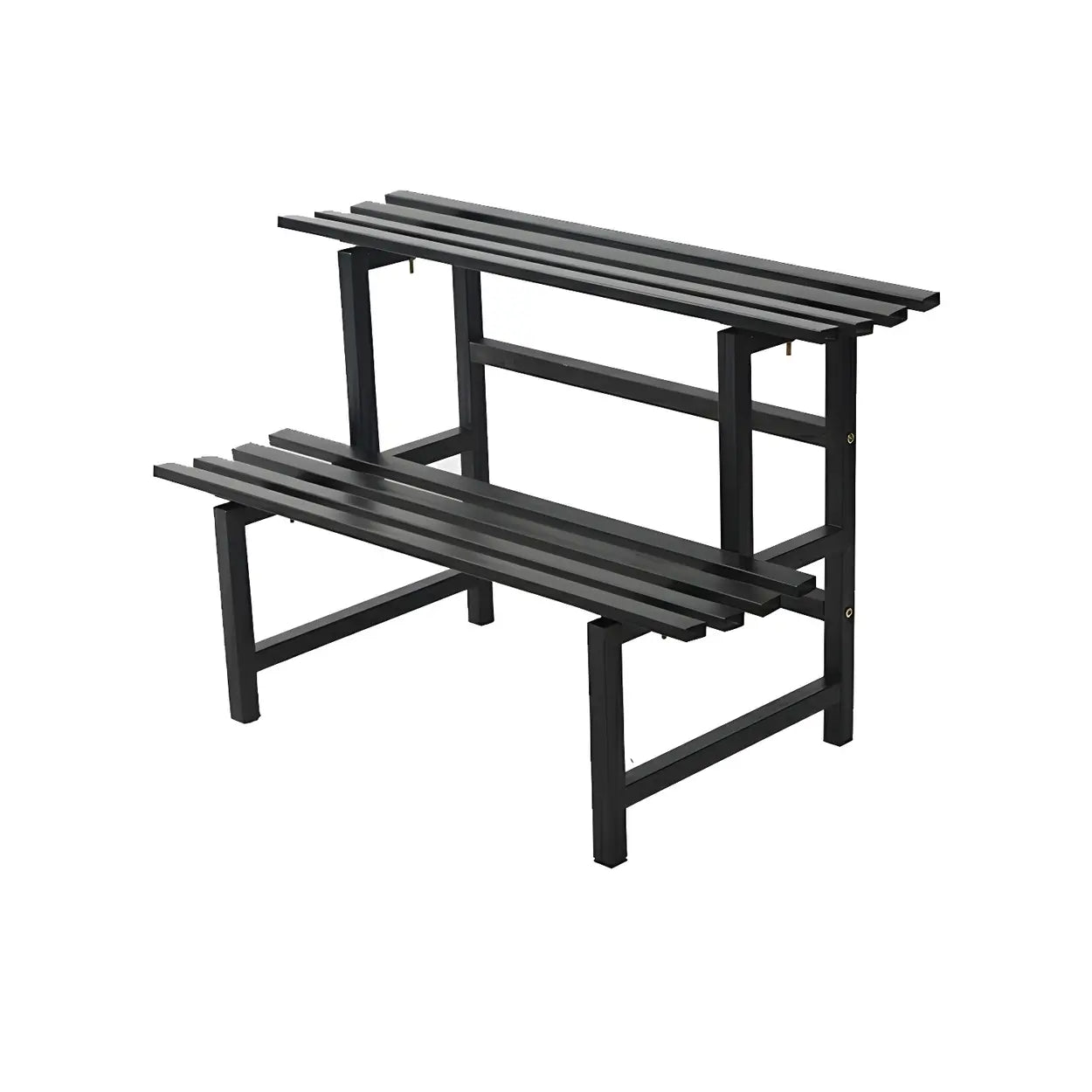 Black Metal Multi-Tier Plant Rack