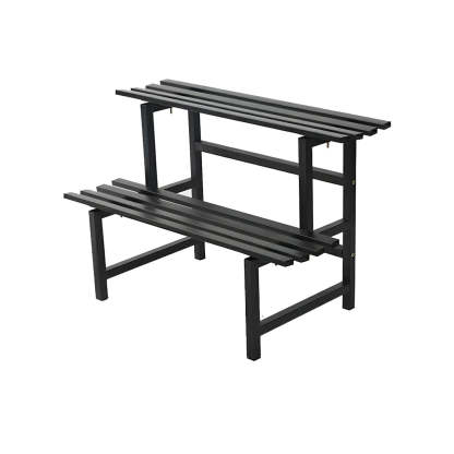 Black Metal Multi-Tier Plant Rack