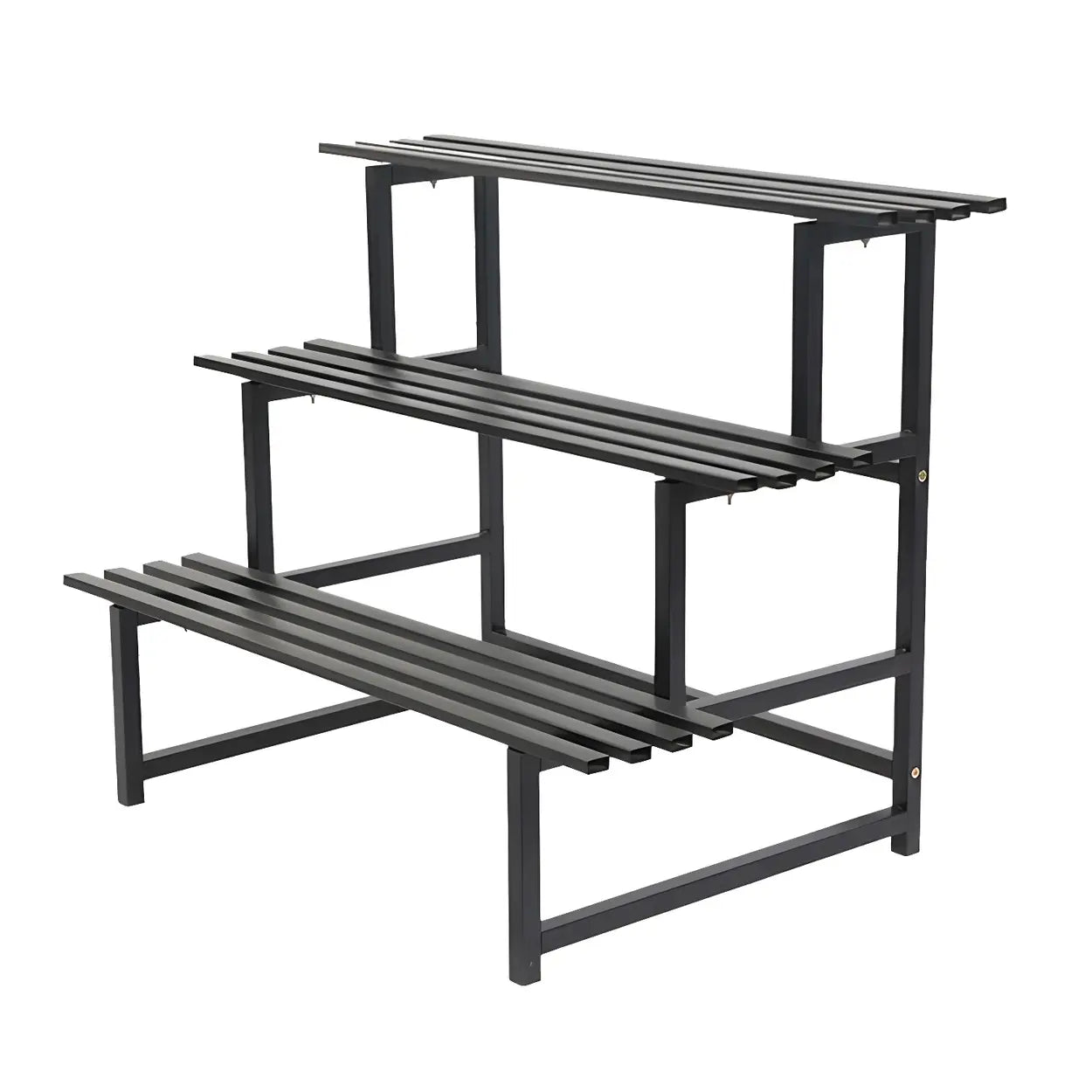 Black Metal Multi-Tier Plant Rack
