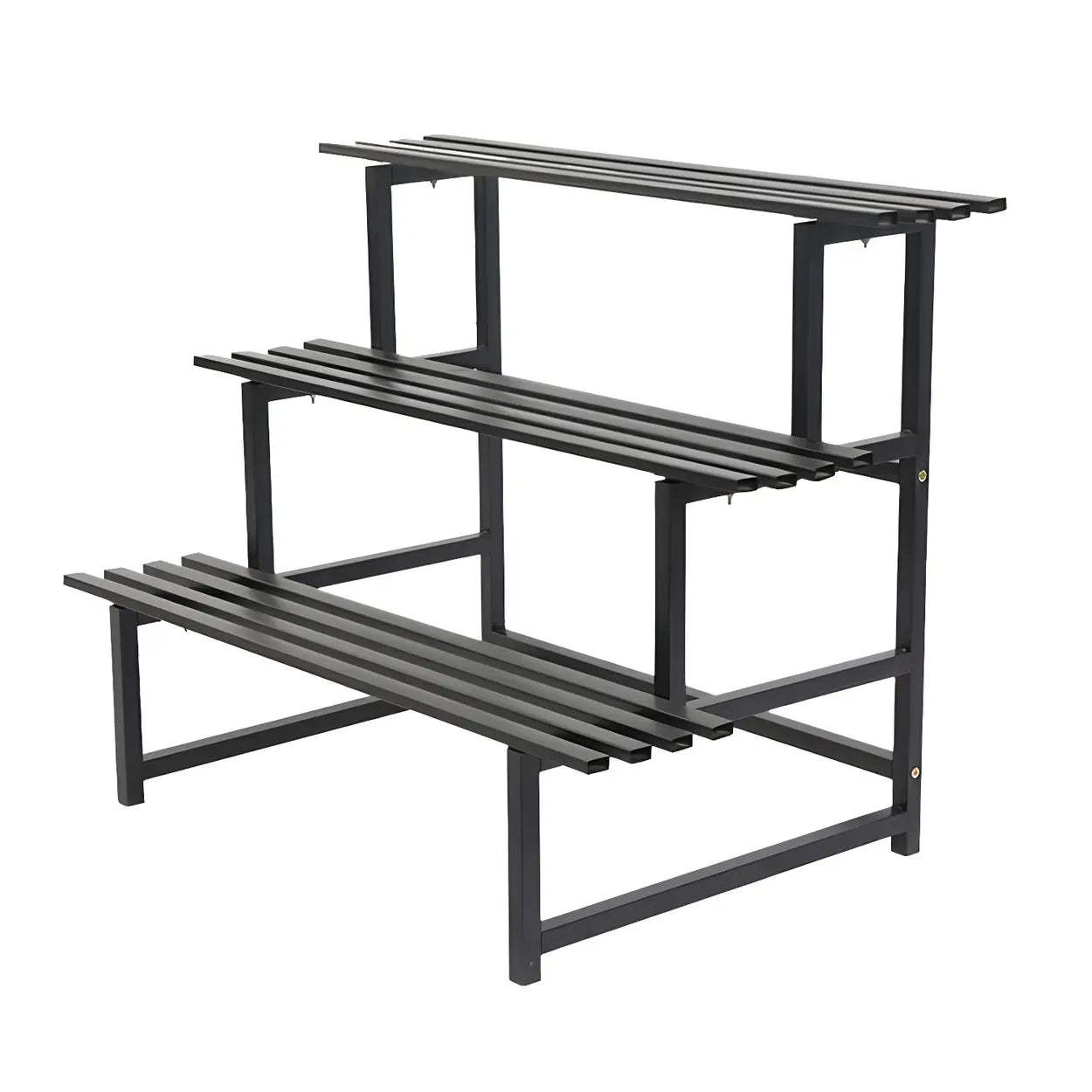 Black Metal Multi-Tier Plant Rack