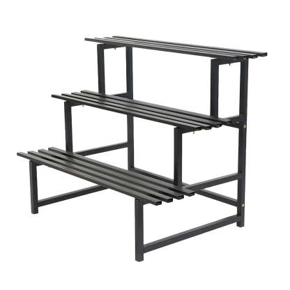 Black Metal Multi-Tier Plant Rack