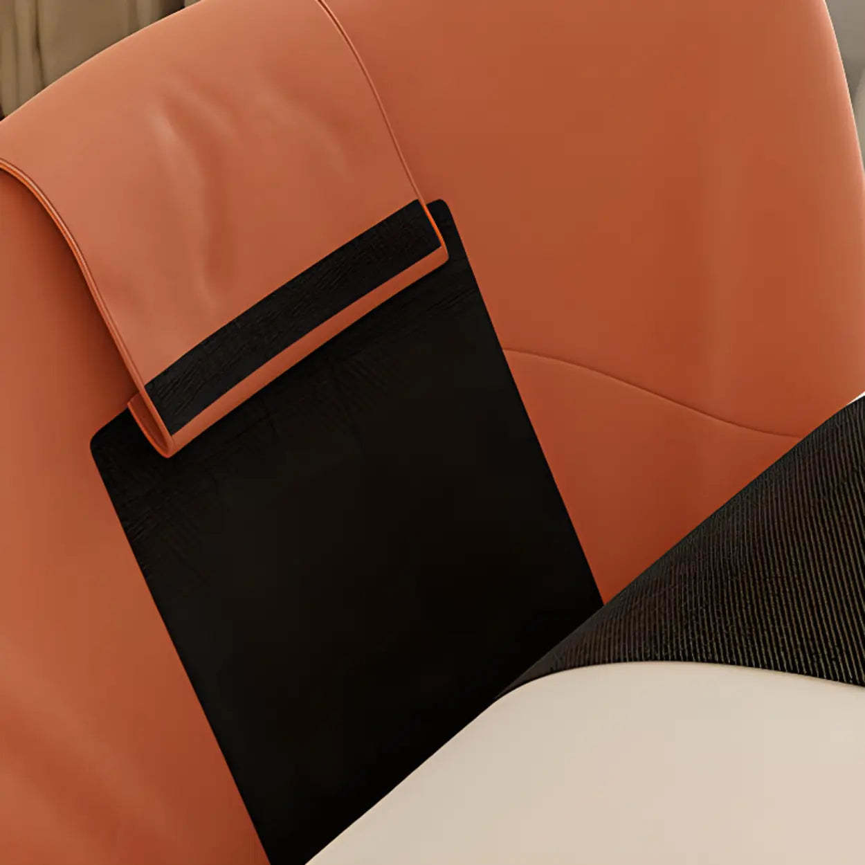 Stain-Resistant Recessed-Arm Rocking Chair