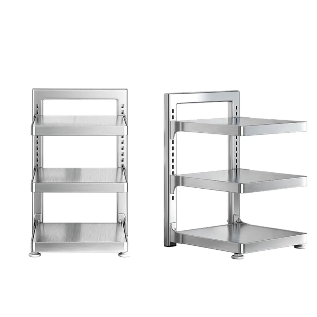 Stainless Steel Kitchen Appliance Baker's Rack — White