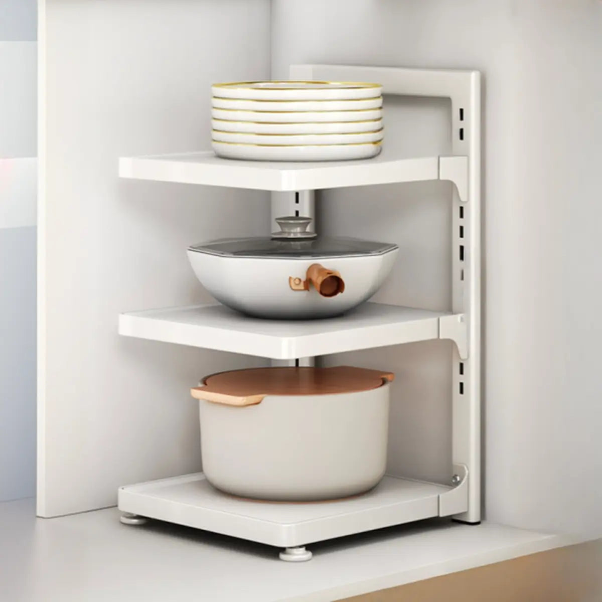 Stainless Steel Kitchen Appliance Baker's Rack — Black