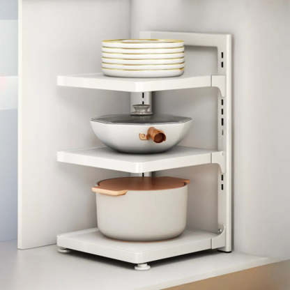 Stainless Steel Kitchen Appliance Baker's Rack — Black