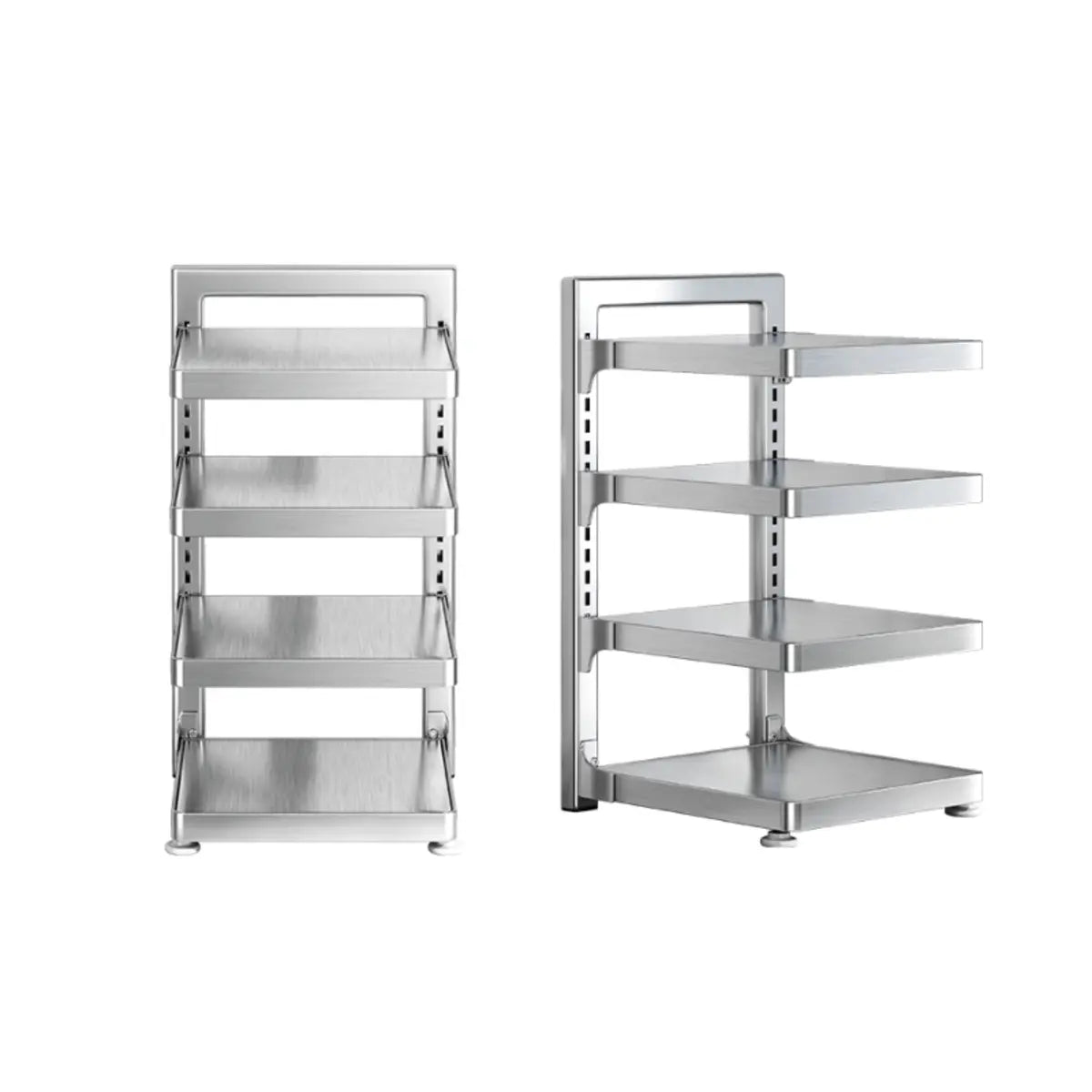 Stainless Steel Kitchen Appliance Baker's Rack — White