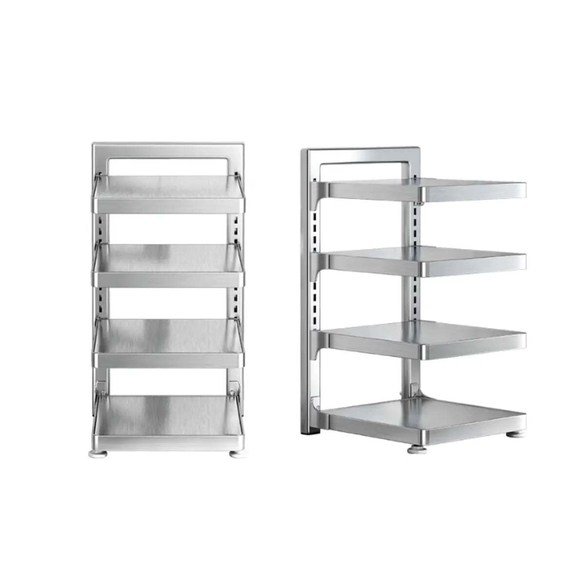 Stainless Steel Kitchen Appliance Baker's Rack — White