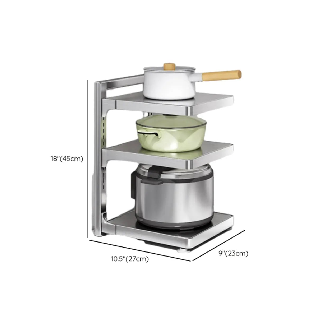 Stainless Steel Kitchen Appliance Baker's Rack