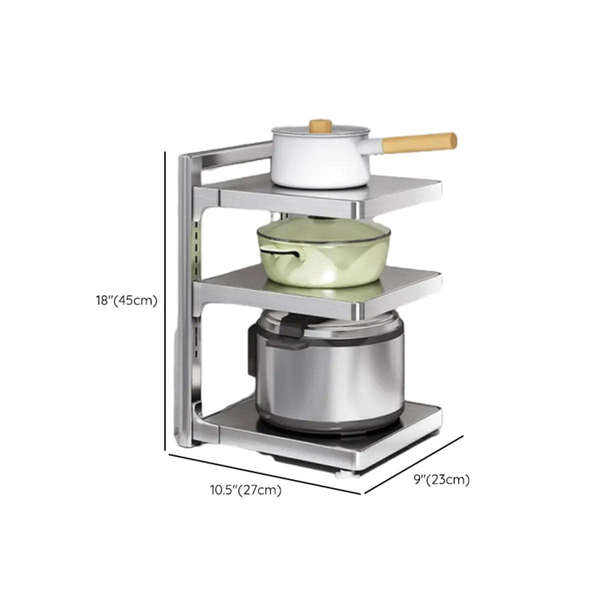 Stainless Steel Kitchen Appliance Baker's Rack