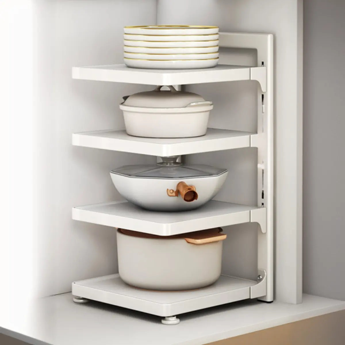 Stainless Steel Kitchen Appliance Baker's Rack — Black