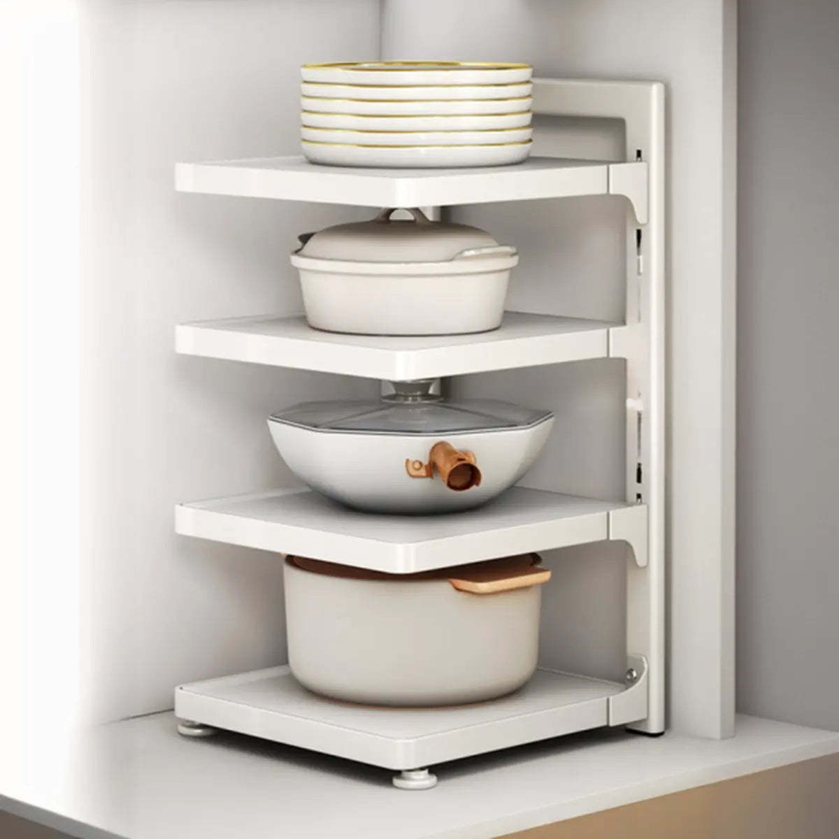 Stainless Steel Kitchen Appliance Baker's Rack — Black
