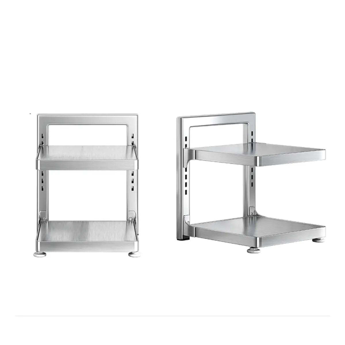 Stainless Steel Kitchen Appliance Baker's Rack — White