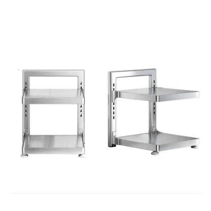 Stainless Steel Kitchen Appliance Baker's Rack — White