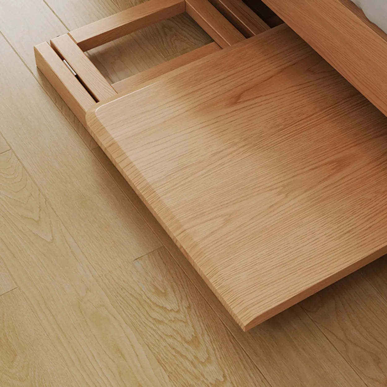 Foldable Rectangular Wood Computer Desk
