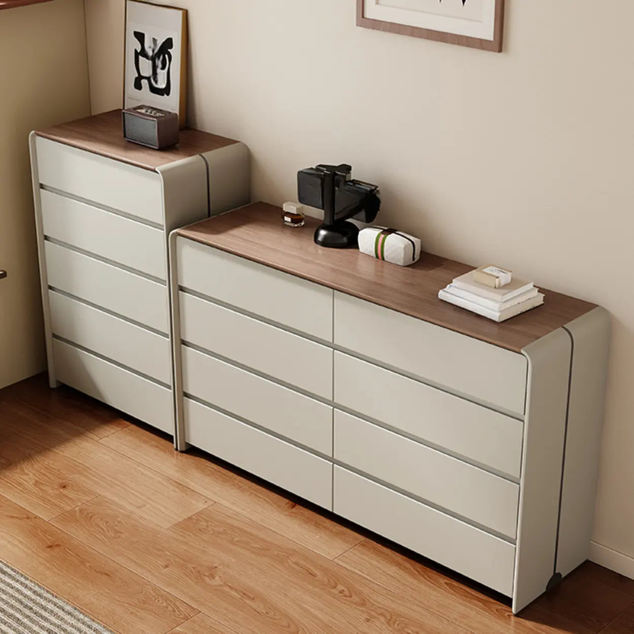 Wood Multi-Drawer Dresser