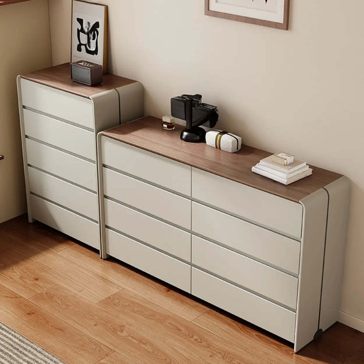 Wood Multi-Drawer Dresser