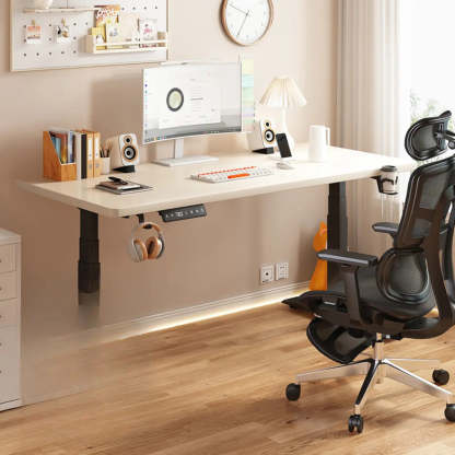 Height-Adjustable Wood Writing Desk