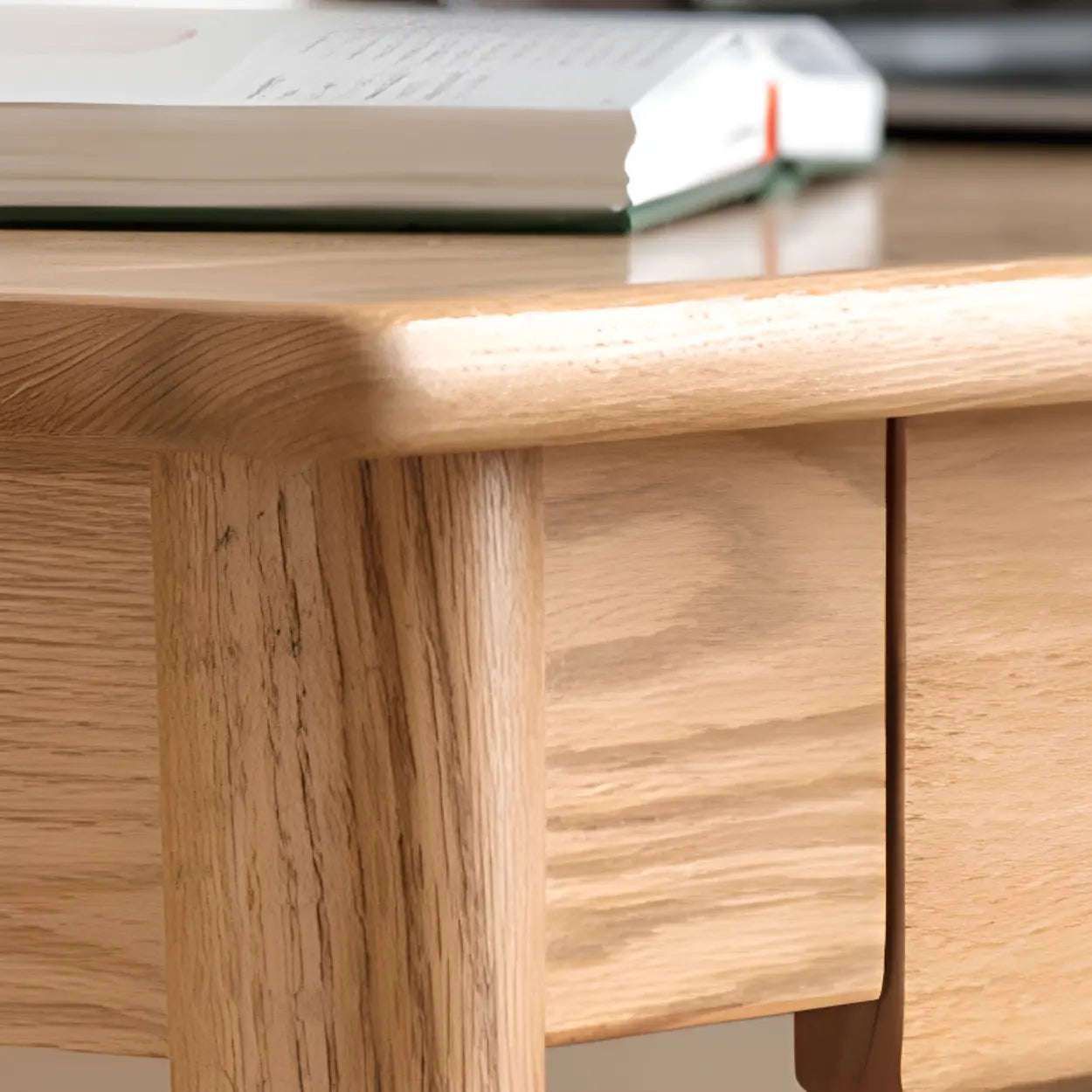 Wood Computer Desk with Drawers