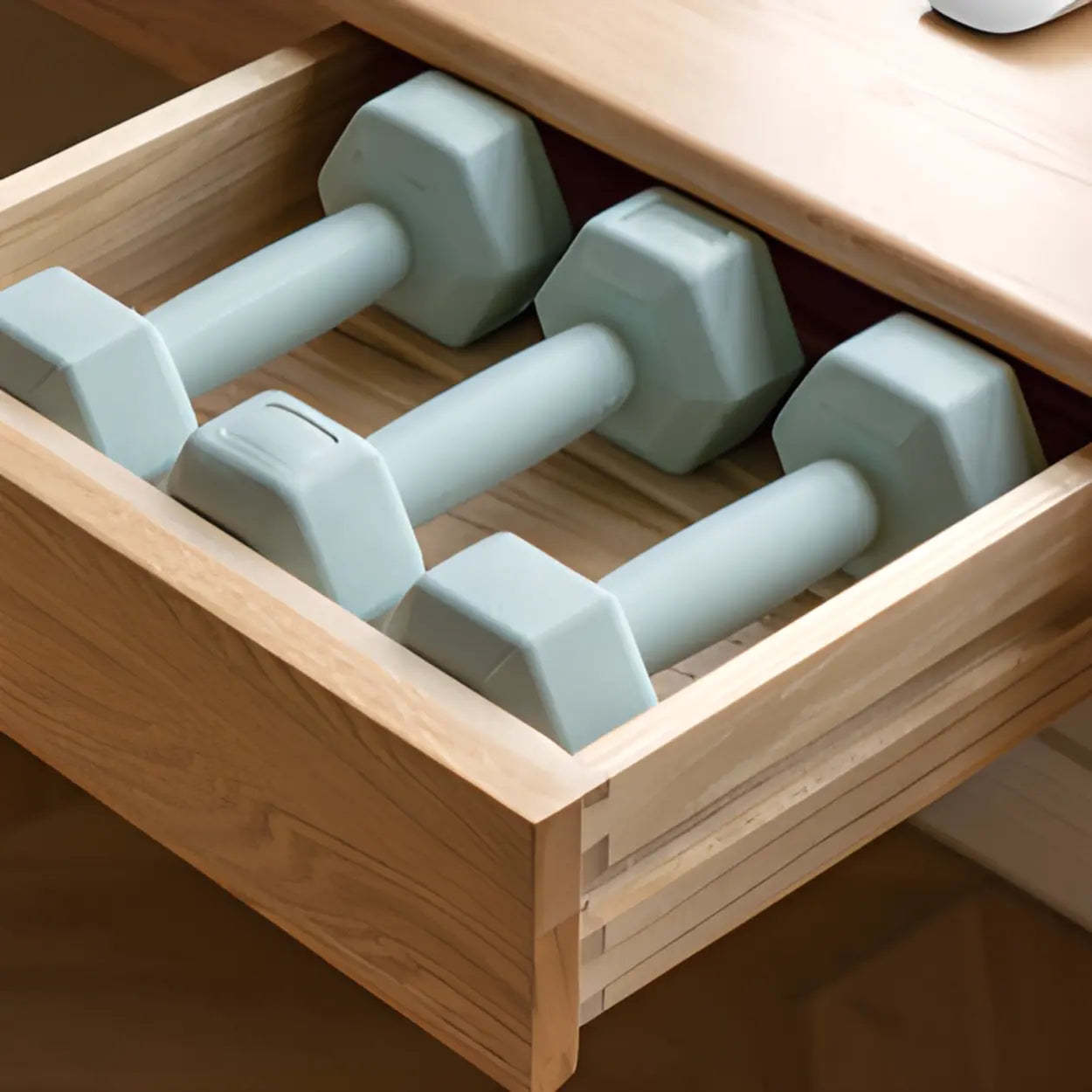Wood Computer Desk with Drawers