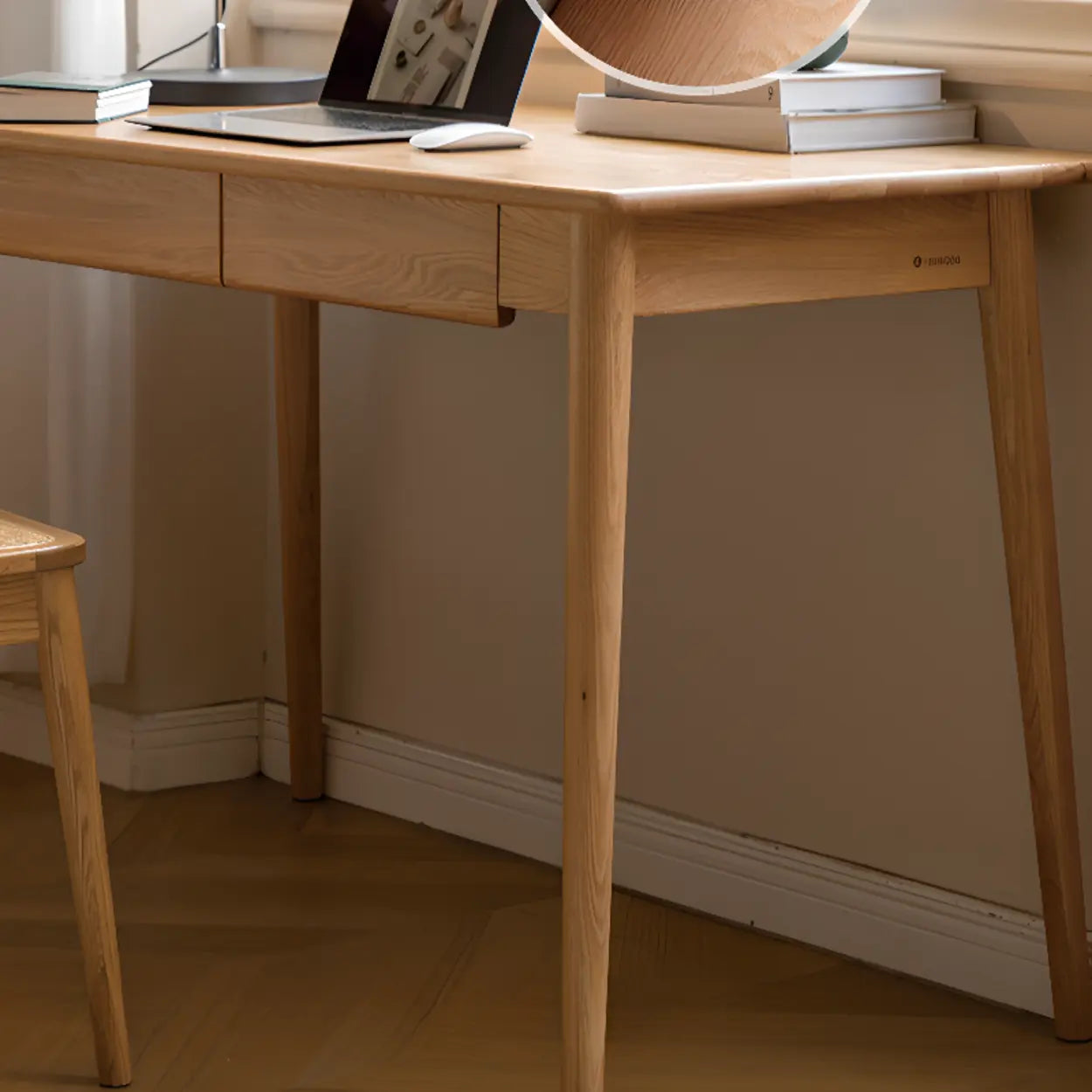 Wood Computer Desk with Drawers
